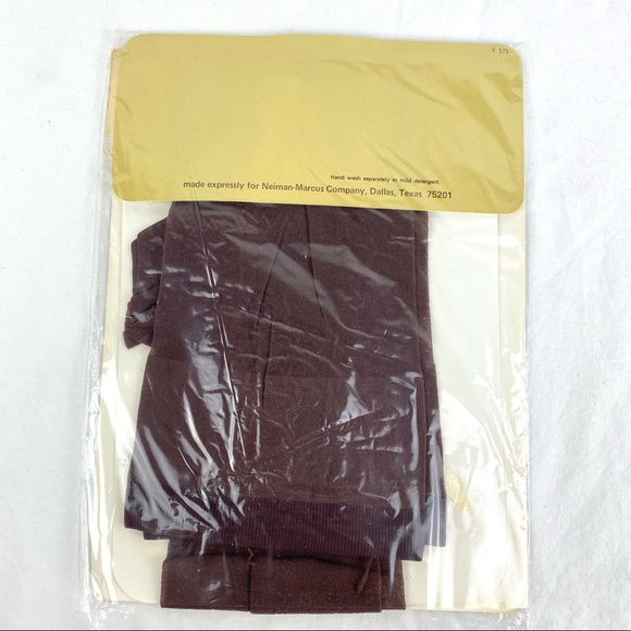 Vintage Purple Wine Pantyhose Neiman Marcus All Sheer Madeira B NOS - Picture 3 of 4